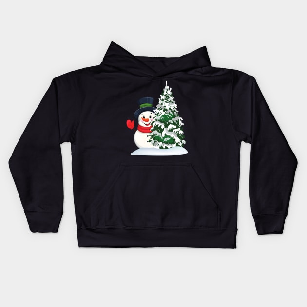 merry christmas Kids Hoodie by sirazgar